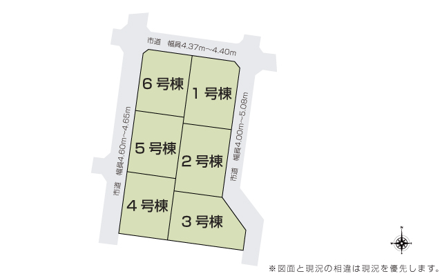 6棟現場の区画図